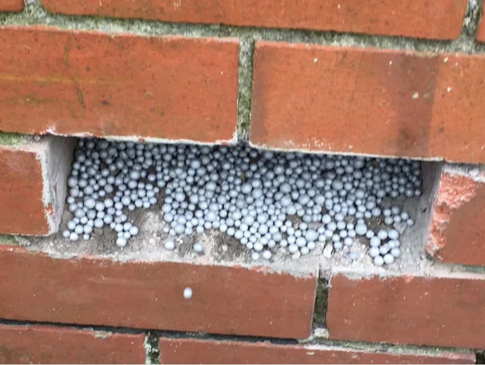 Removing EPS Bead Insulation